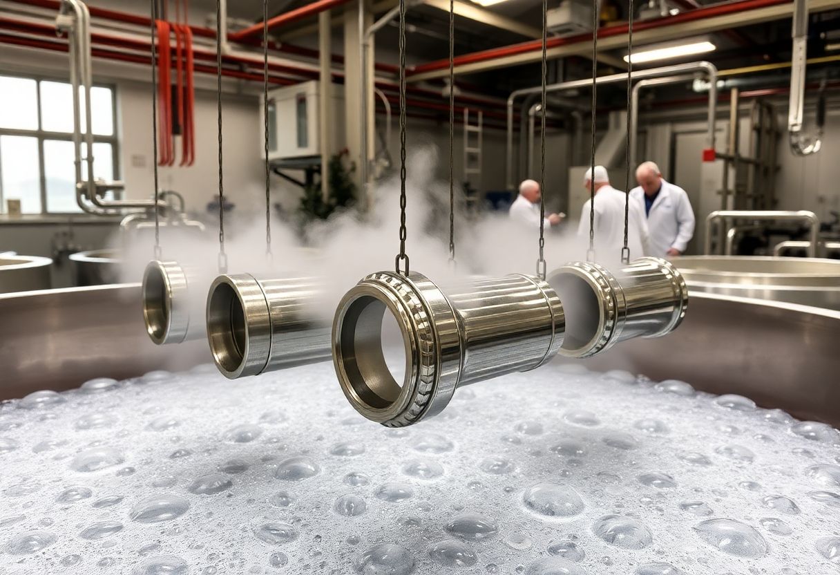 Chrome electroplating process in action